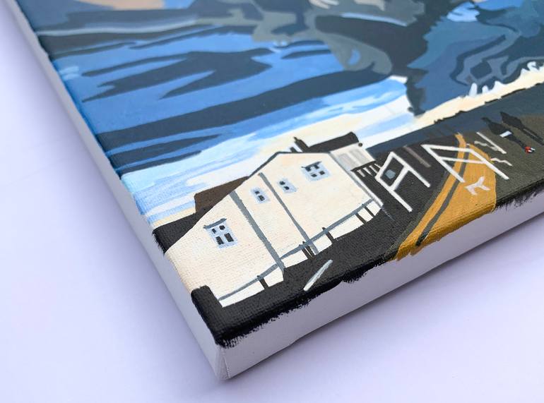 Original Documentary Beach Painting by Vicky Wills