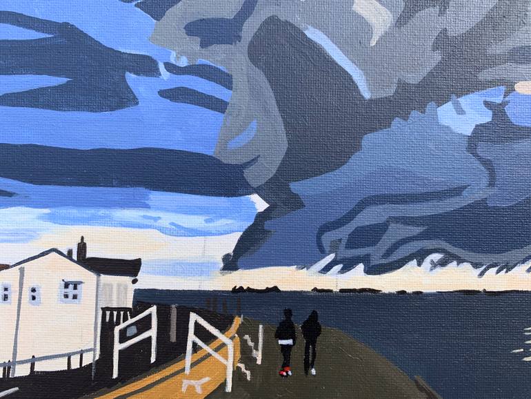 Original Documentary Beach Painting by Vicky Wills