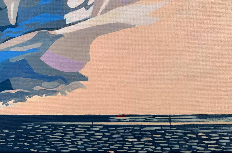Original Documentary Beach Painting by Vicky Wills