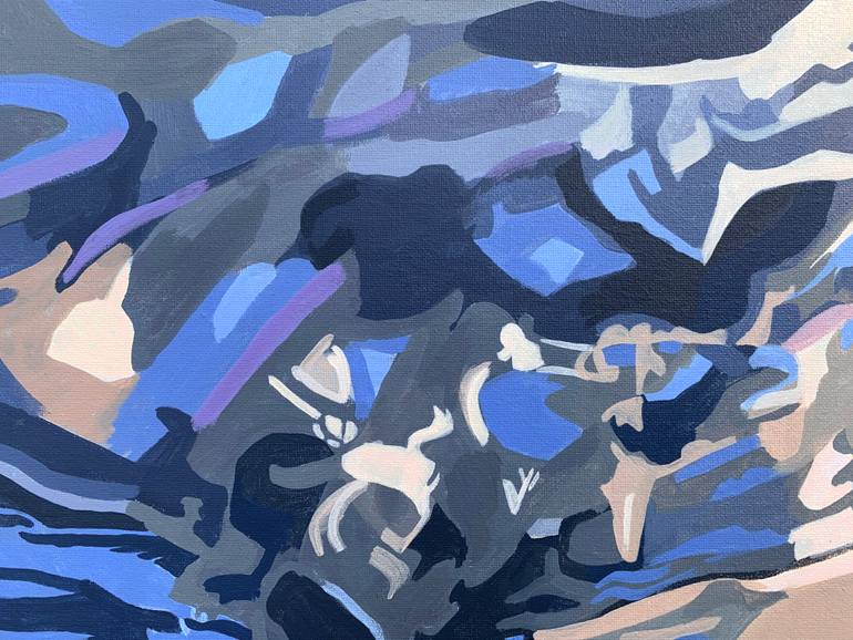 Original Documentary Beach Painting by Vicky Wills