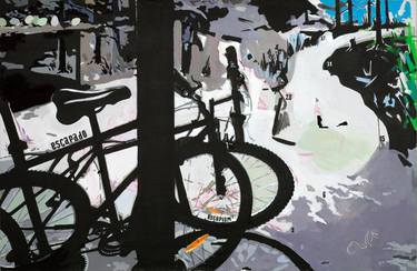 Print of Fine Art Bicycle Paintings by Eugene Khandusenko