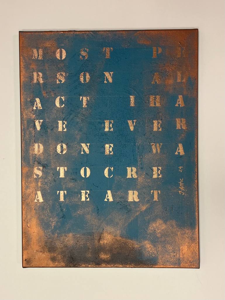 Original Conceptual Abstract Painting by Jelena Antic