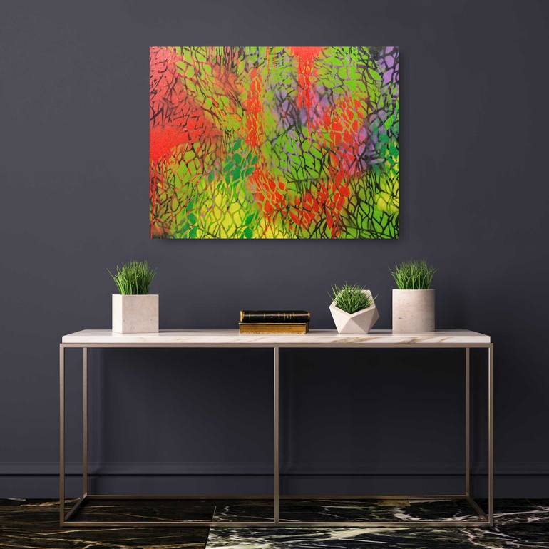 Original Abstract Expressionism Abstract Painting by Jelena Antic