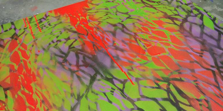 Original Abstract Expressionism Abstract Painting by Jelena Antic