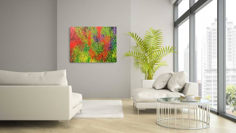 Original Abstract Expressionism Abstract Painting by Jelena Antic