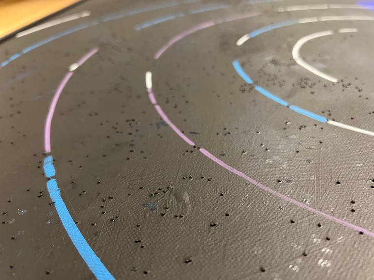 Original Abstract Science/Technology Painting by Jelena Antic