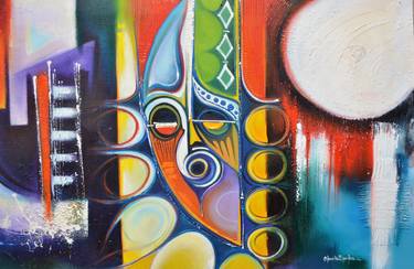 Print of Abstract Expressionism Religious Paintings by OLUMIDE EGUNLAE