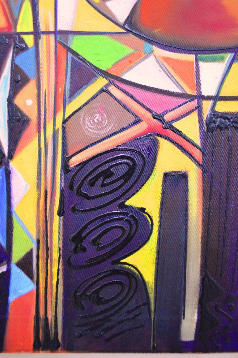 Original Abstract Expressionism Other Painting by Olumide Egunlae