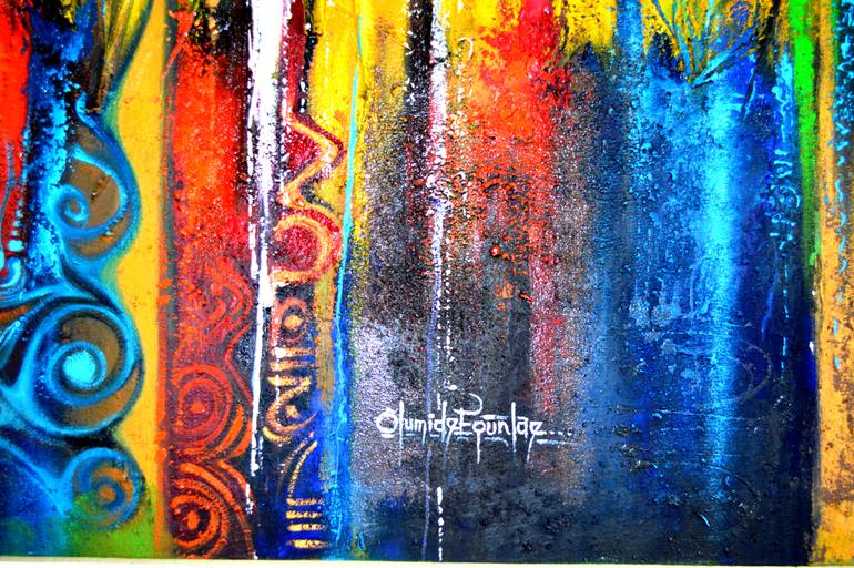 Original Abstract Other Painting by Olumide Egunlae