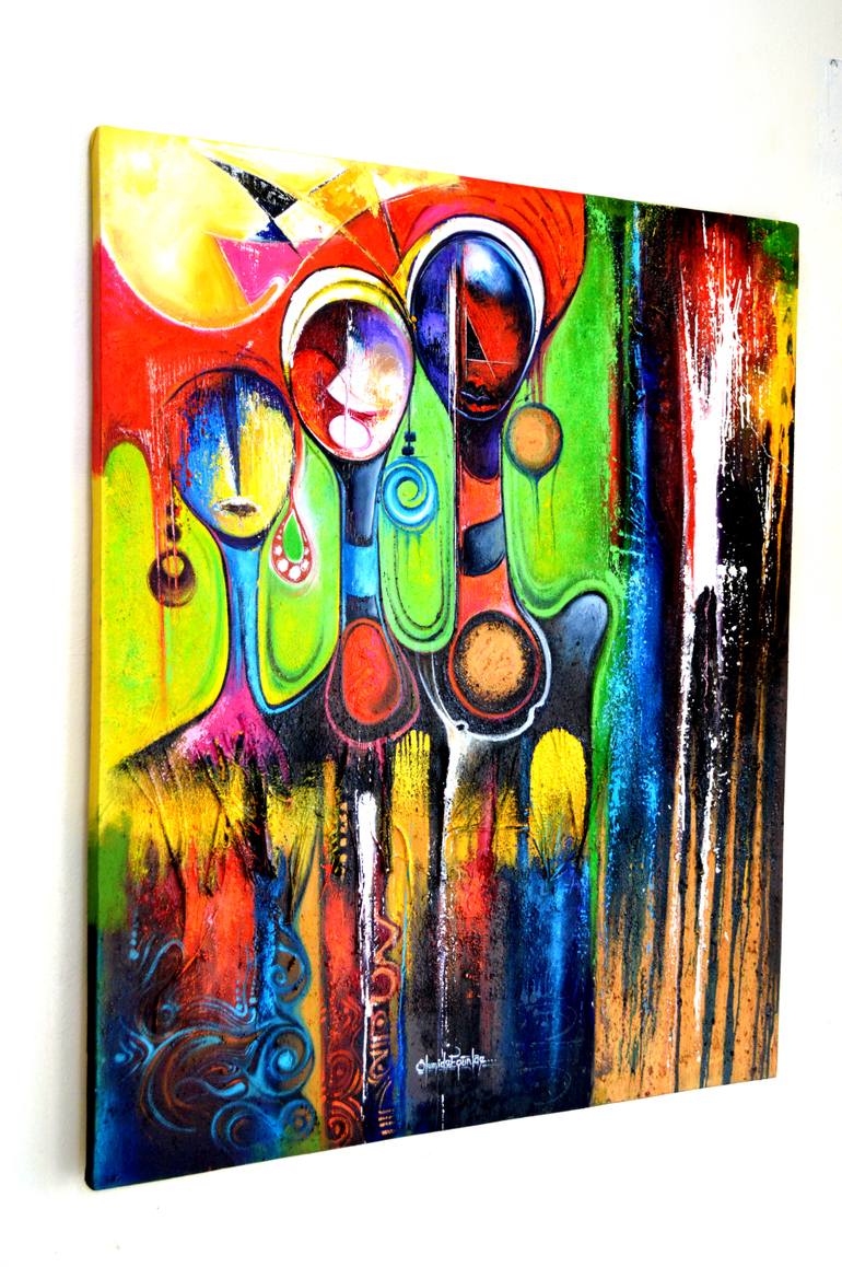 Original Abstract Other Painting by Olumide Egunlae
