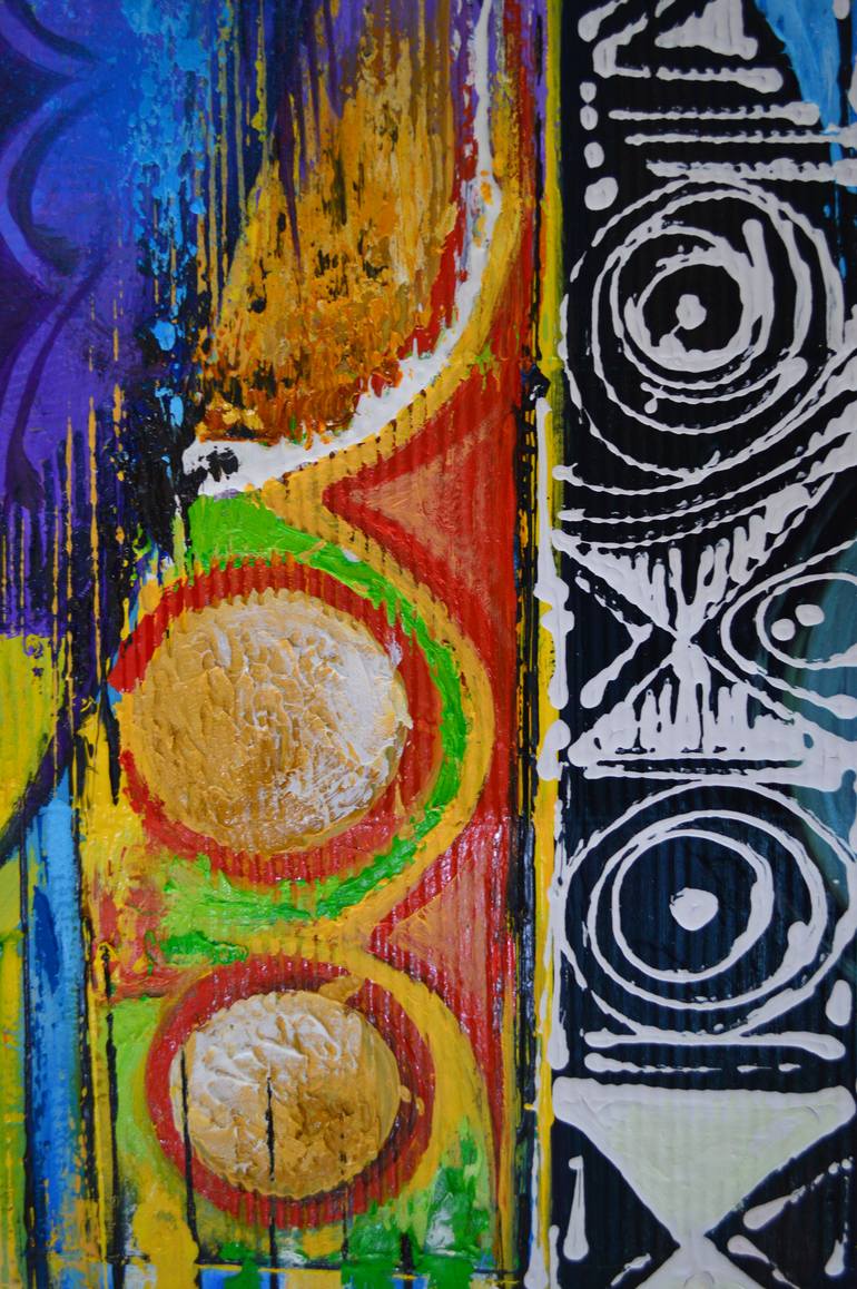 Original Abstract Love Painting by Olumide Egunlae