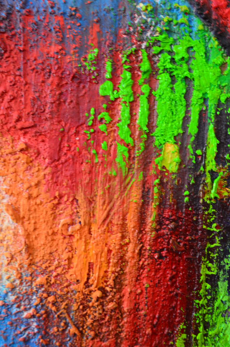 Original Abstract Expressionism Abstract Painting by Olumide Egunlae