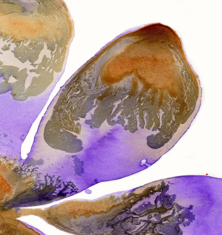 Original Abstract Expressionism Floral Painting by Elisabetta Yoni