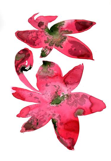 Print of Contemporary Floral Paintings by Elisabetta Yoni