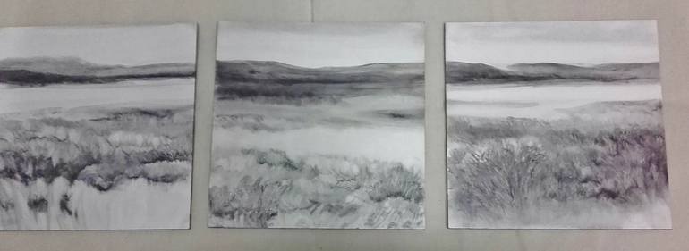 Original Conceptual Landscape Drawing by Elena Cesar