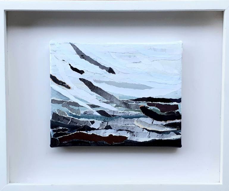 Original Abstract Seascape Collage by Elena César 