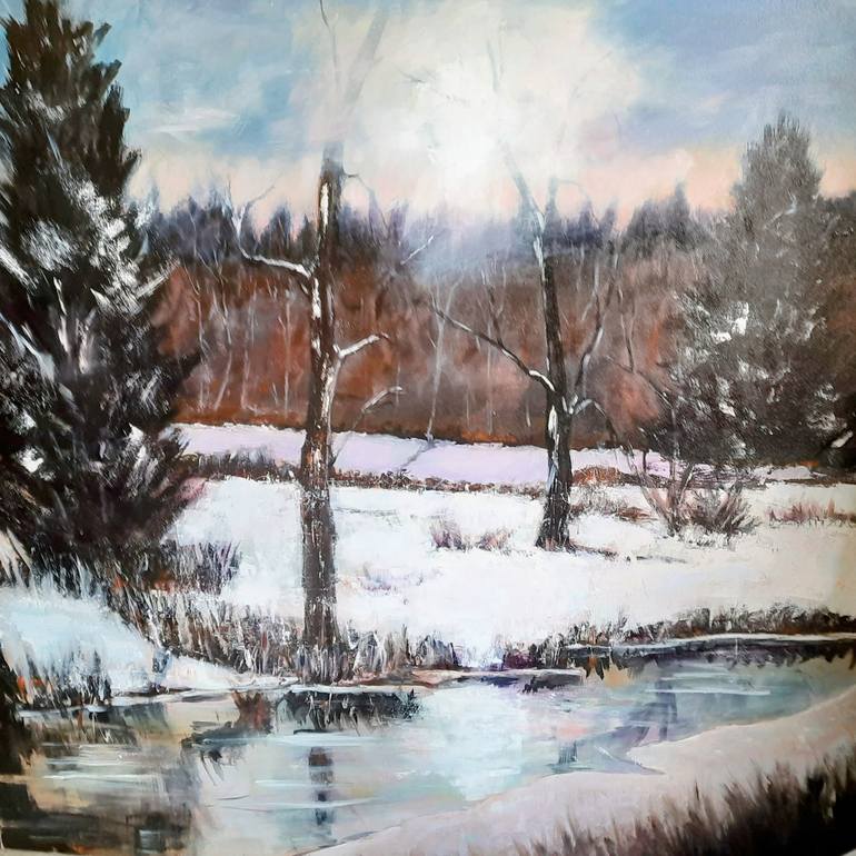 Wondrous Winter Painting by Linda Graves | Saatchi Art