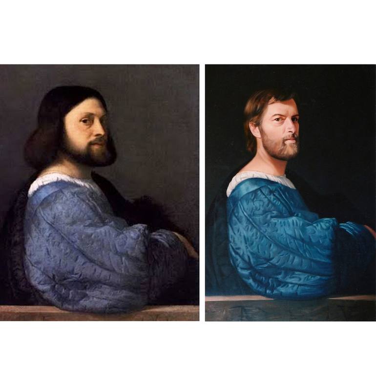 Original Realism People Painting by Daniel Solnon