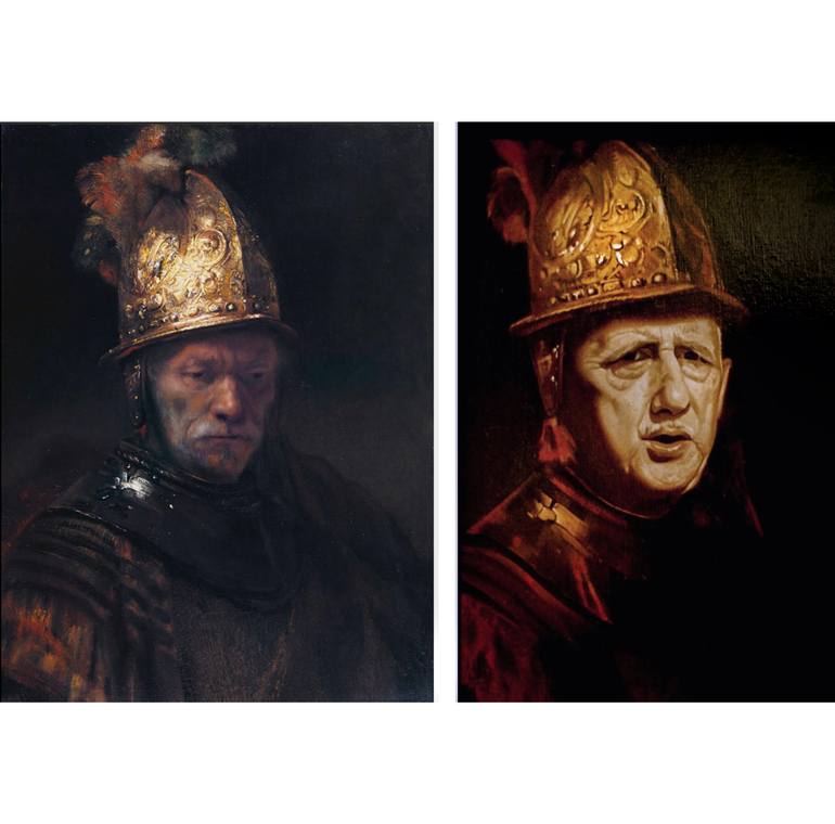 Original Realism People Painting by Daniel Solnon