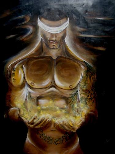 Original Surrealism Body Painting by Patti Penn