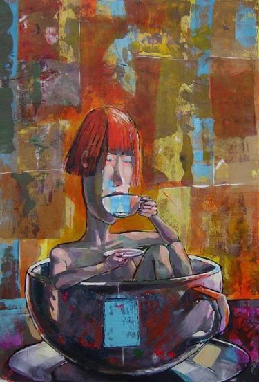 Original Figurative People Painting by Peter-jan Durieux