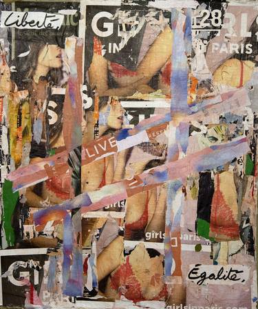 Original Expressionism Women Collage by DomKcollage Kerkhove