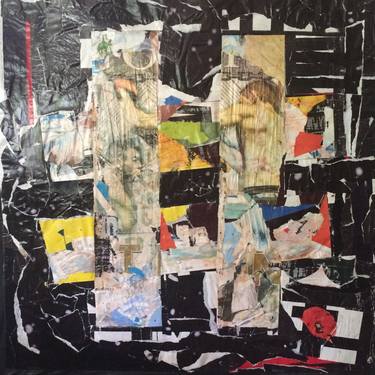 Original Abstract Expressionism Politics Collage by DomKcollage Kerkhove