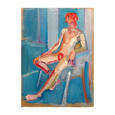 Original Figurative Nude Painting by Oliver Crowther