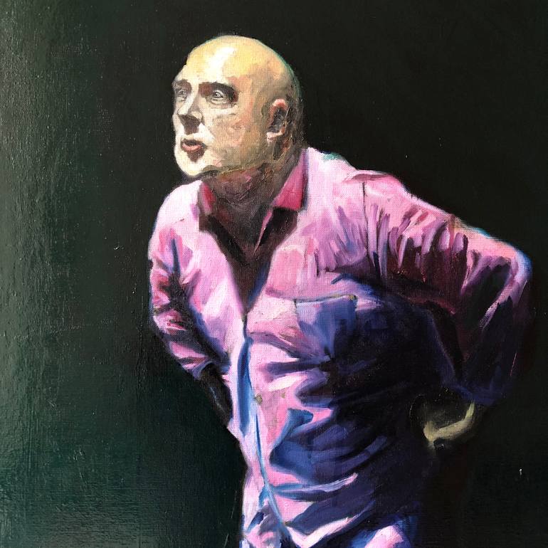 Original Figurative People Painting by Sina Mostafawy