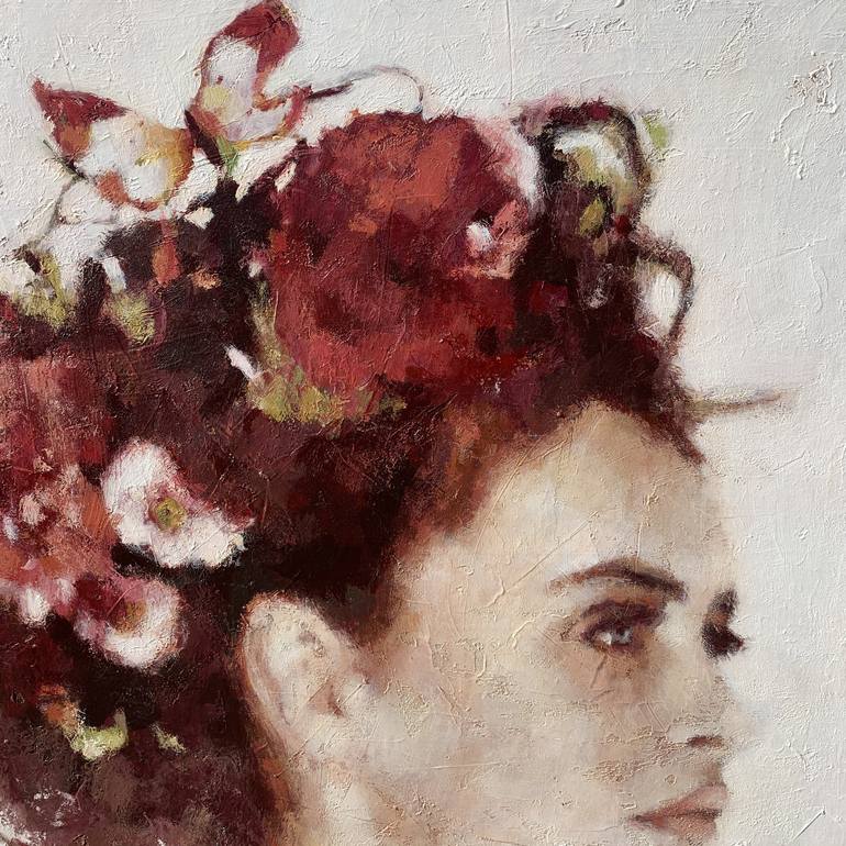 Original Impressionism Portrait Painting by Nava Lundy