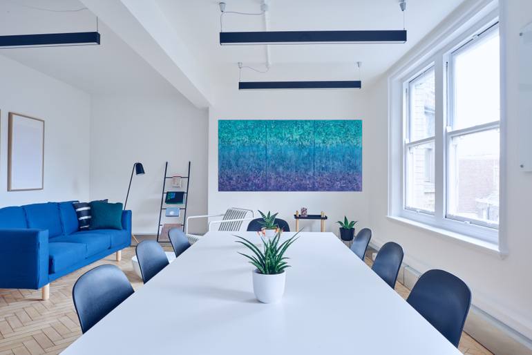 Original Abstract Expressionism Abstract Painting by Pamela Rys