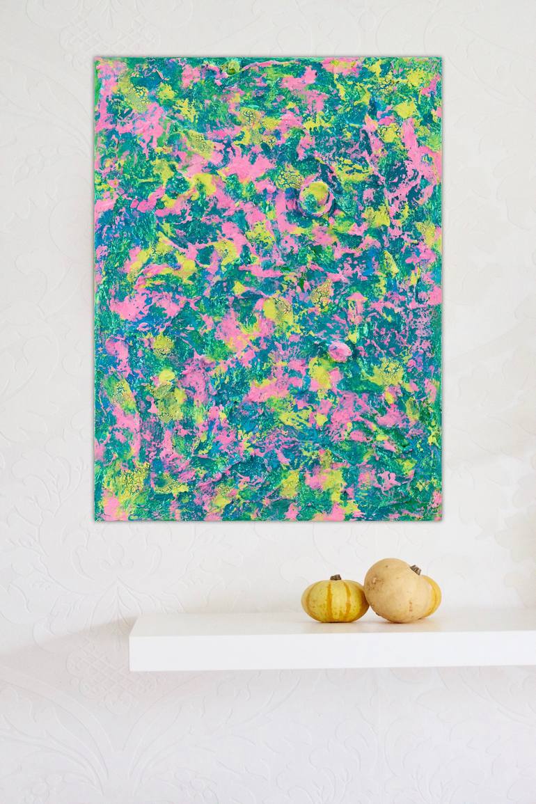 Original Abstract Expressionism Abstract Painting by Pamela Rys