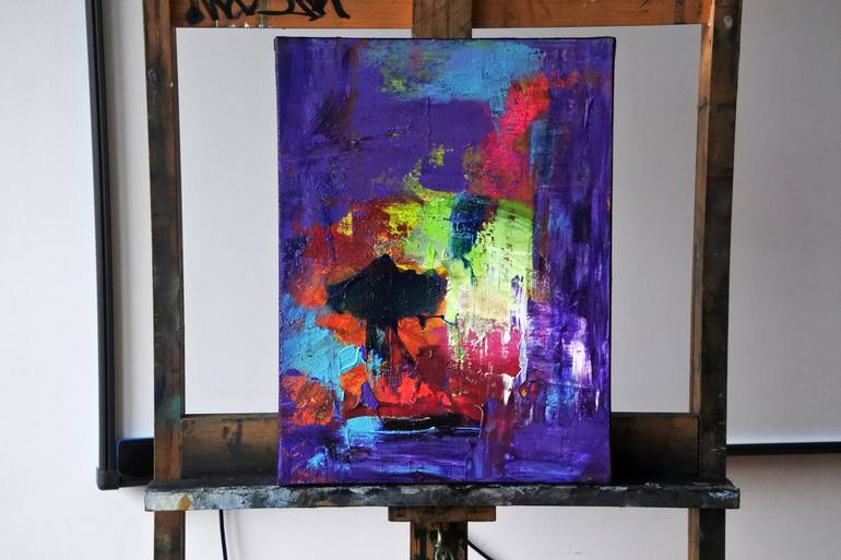 Original Abstract Expressionism Abstract Painting by Pamela Rys