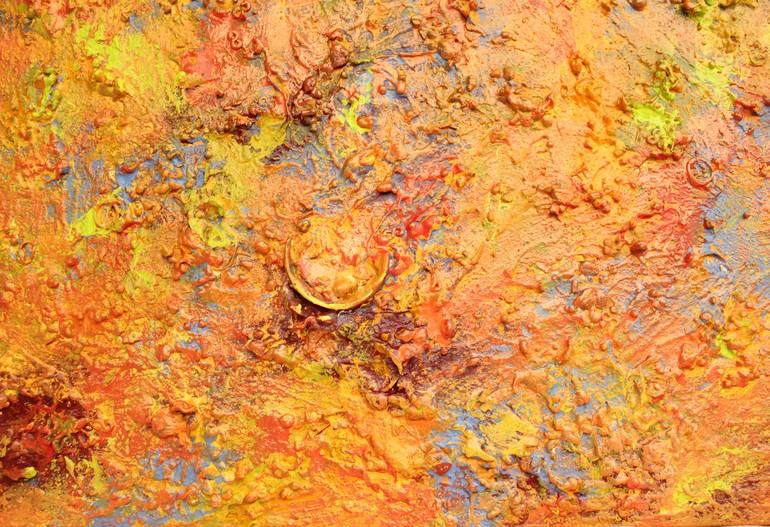 Original Abstract Outer Space Painting by Pamela Rys