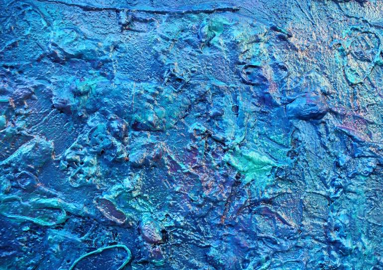 Original Abstract Outer Space Painting by Pamela Rys