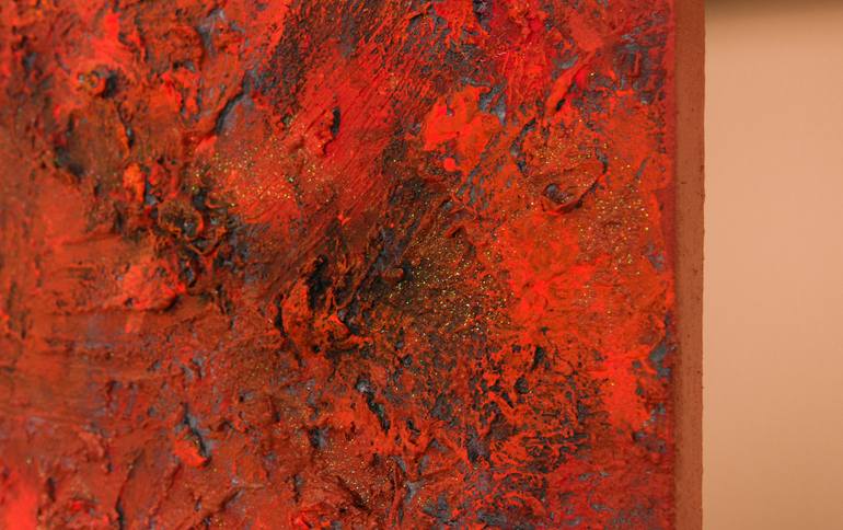 Original Abstract Outer Space Painting by Pamela Rys