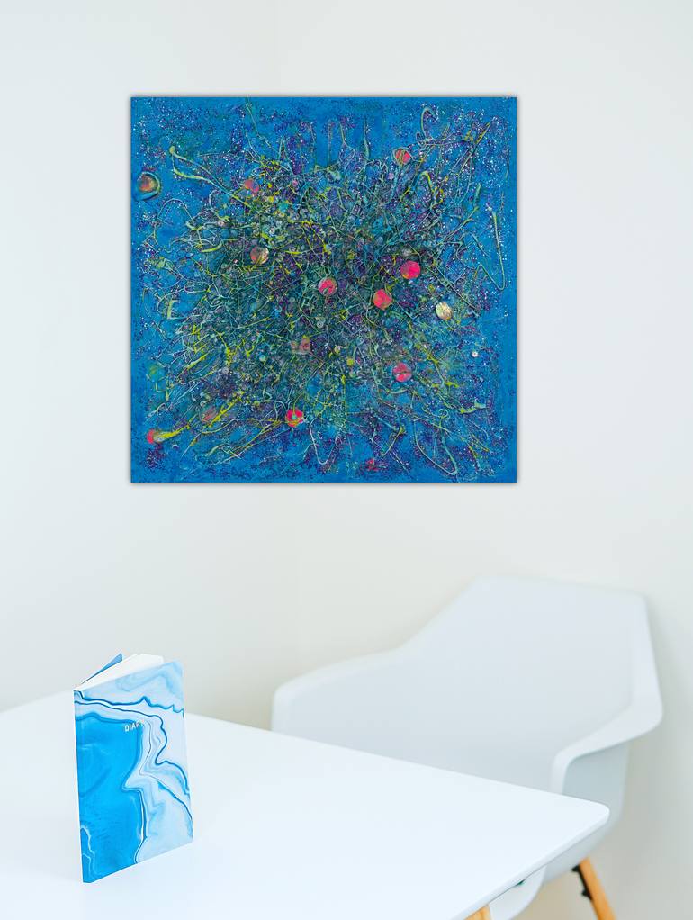 Original Abstract Expressionism Abstract Painting by Pamela Rys