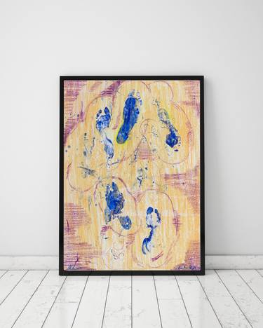 Original Abstract Expressionism Abstract Drawings by Pamela Rys