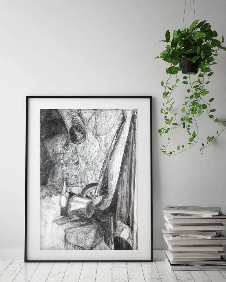 Original Still Life Drawing by Pamela Rys