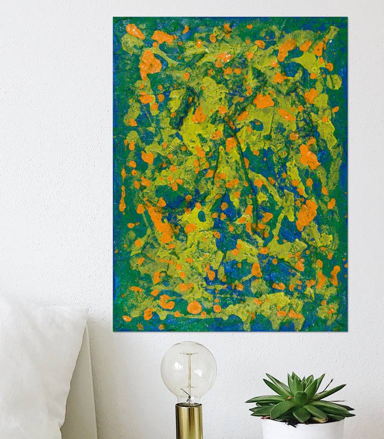 Original Abstract Expressionism Abstract Painting by Pamela Rys
