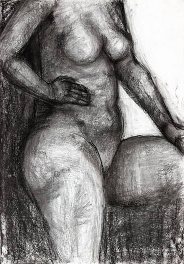Original Cubism Nude Drawings by Pamela Rys