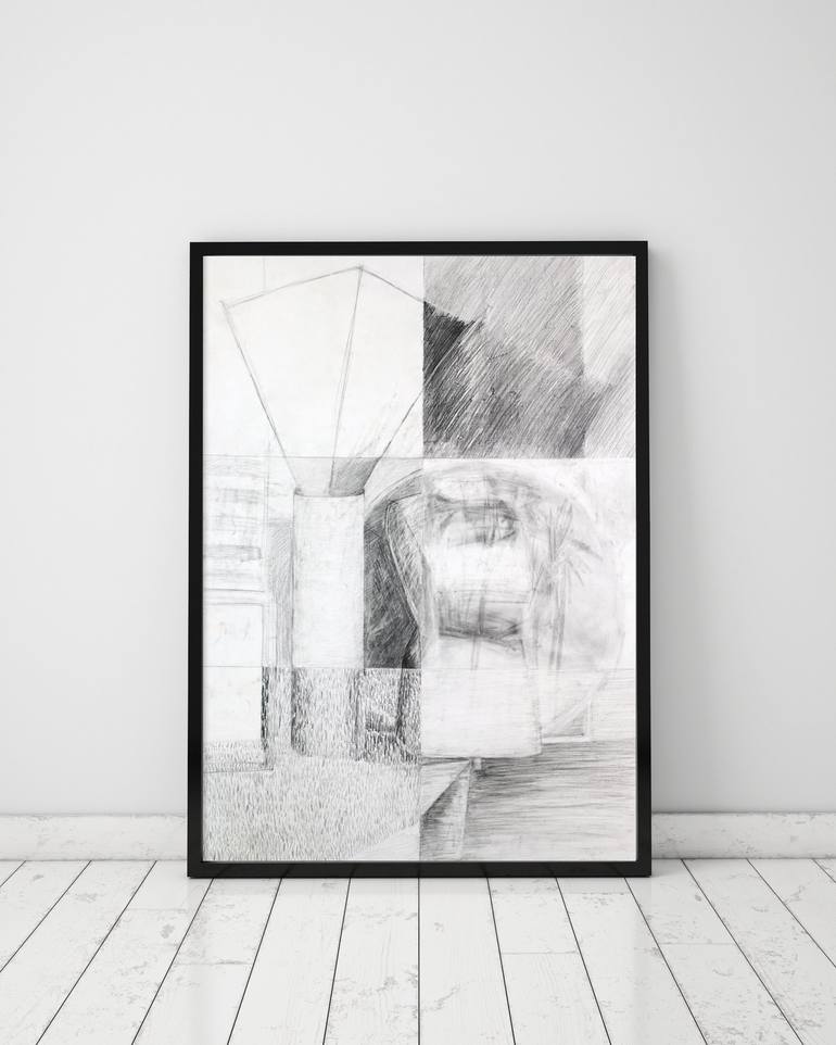 Original Conceptual Still Life Drawing by Pamela Rys