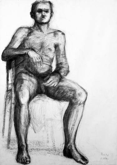 Original Expressionism Nude Drawings by Pamela Rys