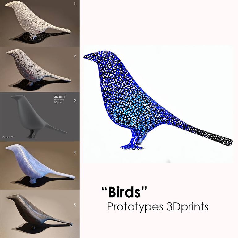 Original Abstract Animal Sculpture by Claudio Javier Feldman Pincas