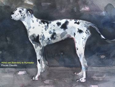 Original Dogs Paintings by Claudio Javier Feldman Pincas
