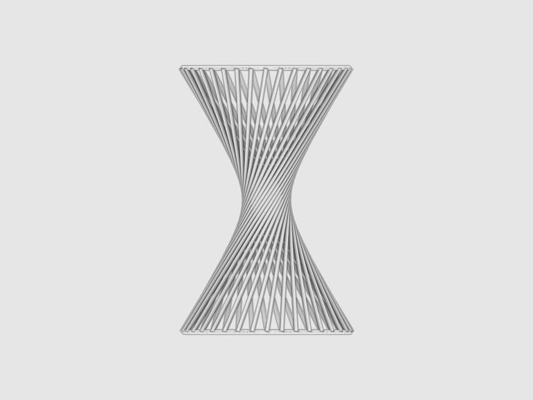 Original Art Deco Architecture Sculpture by Claudio Javier Feldman Pincas