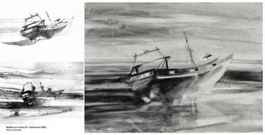 Original Boat Paintings by Claudio Javier Feldman Pincas