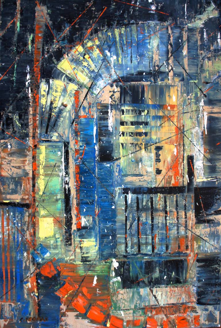 Tunnel Vision Painting by Cindy Yeoman | Saatchi Art