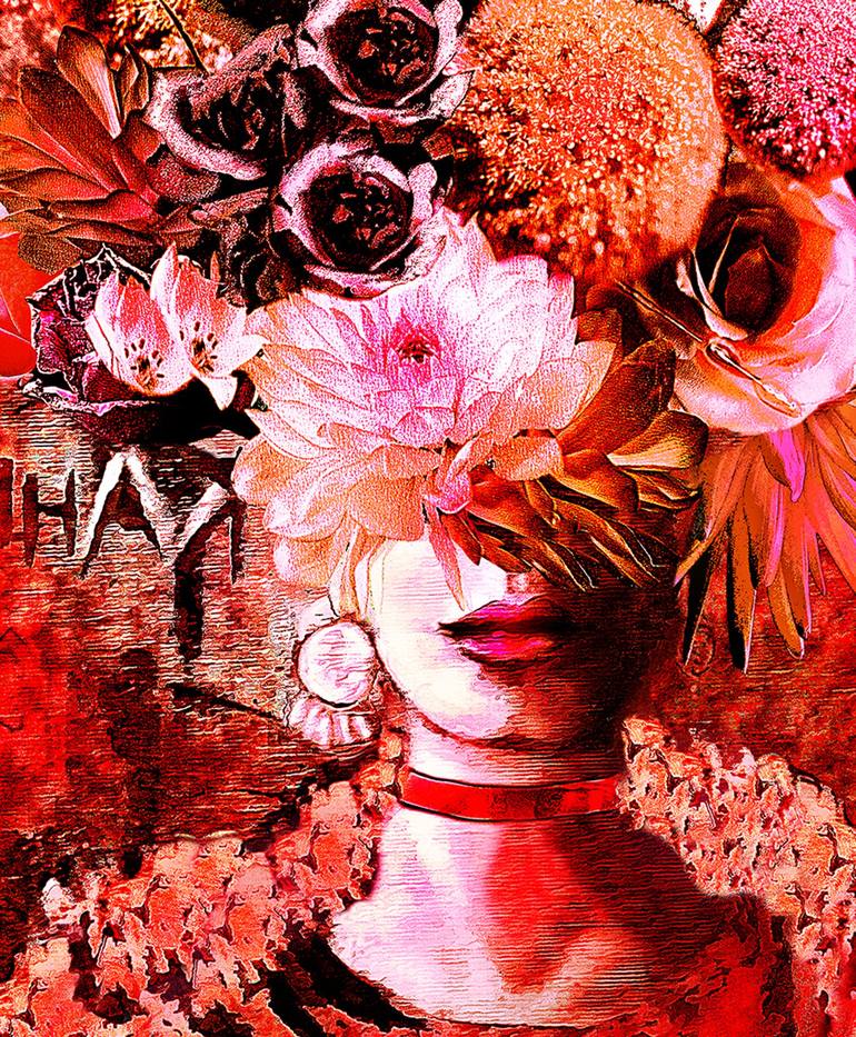 Original Floral Mixed Media by REISIG AND TAYLOR