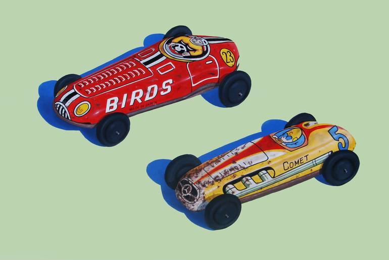 tin litho toy cars